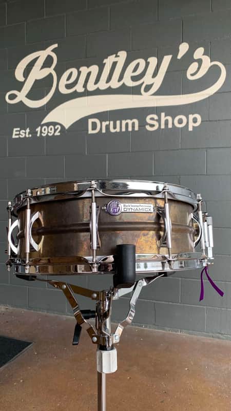 Black Swamp Percussion 5x14 DynamicX Medallion Brass Snare Drum (Rm 4) image 1