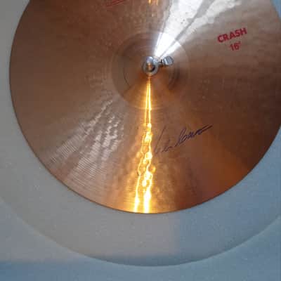 Paiste  Collectable,Ex Clem Cattini 2002 ,16" crash cymbal+ real signature  1981 - Traditional image 2