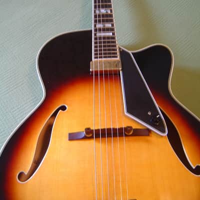 VV: IMMACULATE 2009 Peerless Monarch 17" all-solid archtop jazz guitar w/ leather HSC, Near MINT image 2