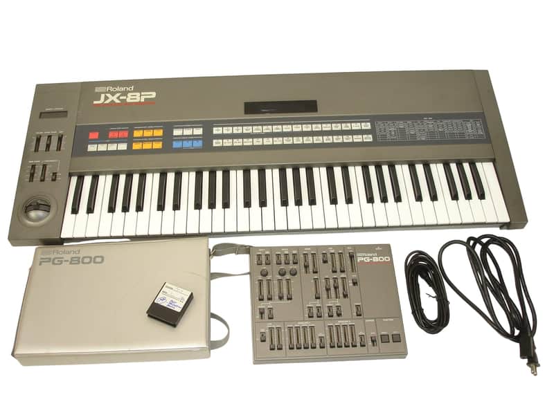 Roland JX-8P 61-Key Polyphonic Synthesizer with PG-800 Programmer