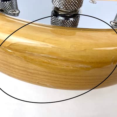 Ernie Ball Music Man Sting Ray 4 Fretless (Modified) 2000 Natural Ash image 8