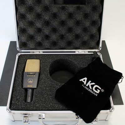 AKG C414 XLII Large Diaphragm Multipattern Condenser Microphone 2010s - Black image 1