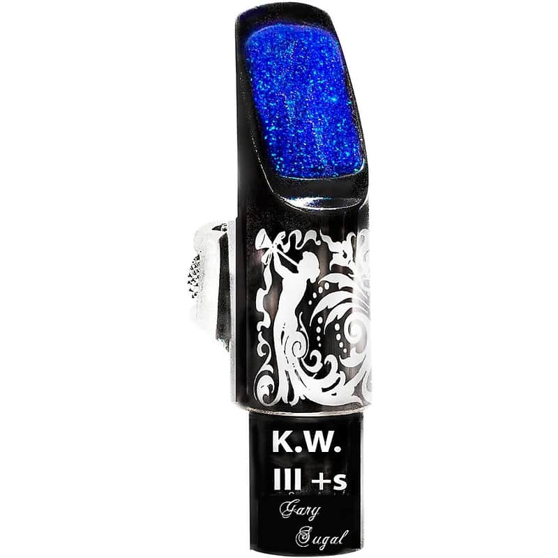Sugal KW III + s Laser Enhanced Black Hematite Tenor Saxophone Mouthpiece Regular 8* image 1