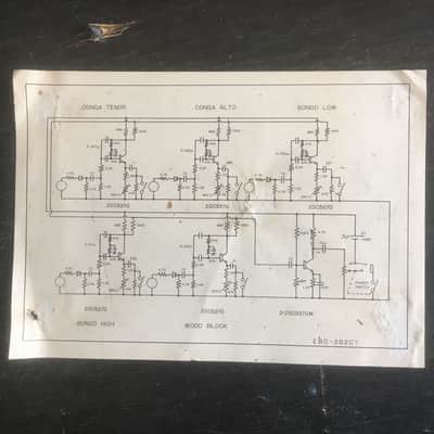 Super Rare Mica-Sonic Electronic Congo / Bongo / Wood Block Drum Machine image 8