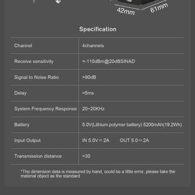 Swiff WX503 5.8GHz Wireless Guitar System with Charging Case, Wireless Transmitter Receiver,price include the import duty for US buyer image 8