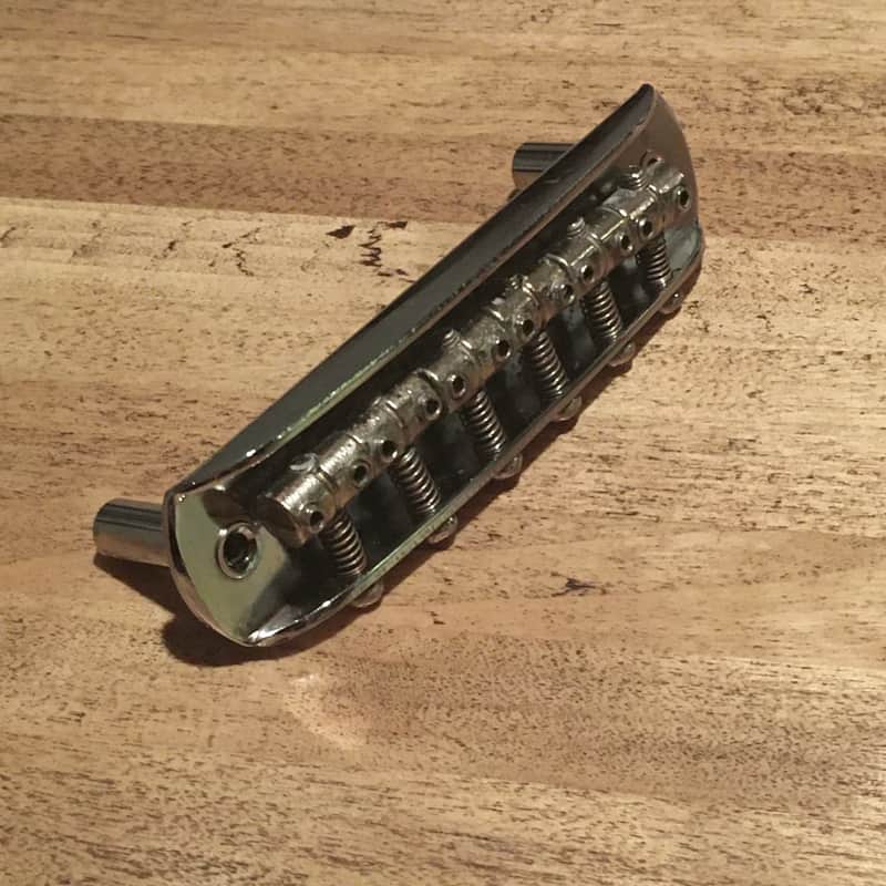 Custom Aged 6 Adjustable Saddle Rocker Bridge For Fender Jaguar Jazzmaster Relic Chrome Mustang Guitar image 1