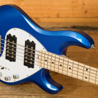 Sterling RAY5HH SUB Series StingRay 5 HH Bass - Cobra Blue image 5