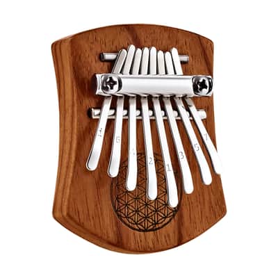 Meinl Sonic Energy Mini Kalimba, C Major, Tree of Life Design, Red Zebrawood image 5