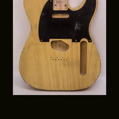 Guitar Mill T-Style Body / Swamp Ash / 3 lbs. 15 oz. / Nitrocellulose 'Nocaster Blonde' / Med. Relic (#GIN-4011) image 1