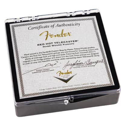 New Fender Custom Shop Josefina Campos Hand-Wound Red Hot Telecaster Pickup Set Signed by Josefina image 2