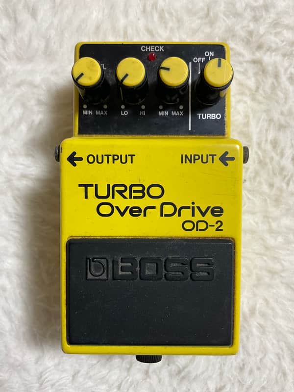 Boss Turbo Over Drive OD-2 Made in Japan Black Screw image 1