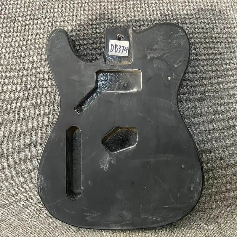 Lefty Matte Black Basswood Guitar Tele Style Body image 1