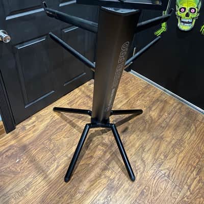 K&M 18860 Spider Pro Dual Tier Keyboard Stand w/ Laptop Rest Black image 5