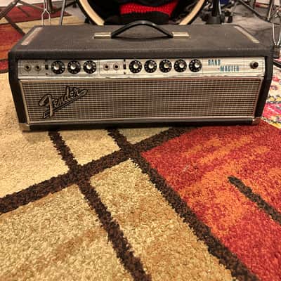 Fender Bandmaster "Drip Edge" 50-Watt 2-Channel Guitar Amp Head 1968 - 1969 Silverface image 2