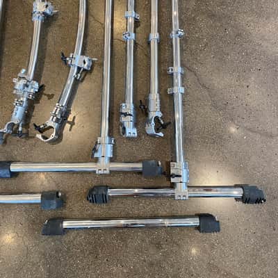 PDP DW Curved Drum Rack with Wings - 4 Sections - Chrome image 3
