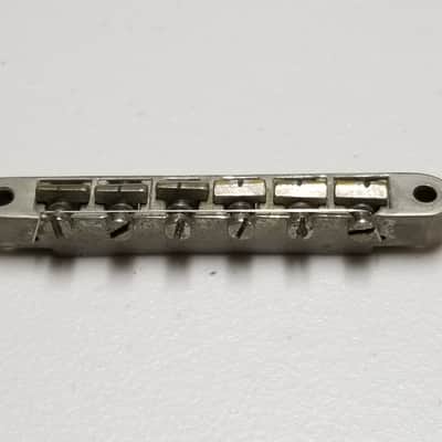 1966 - 1970s Gibson ABR-1 Chrome Bridge - Foundry Mark - 100% Genuine Vintage - No Sags or Cracks! image 1