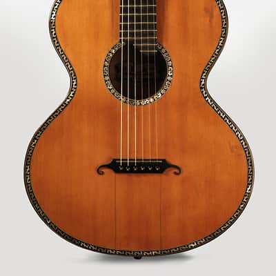 Ludwig Reisinger Viennese Classical Guitar (late 19th Century), hard shell case. image 3