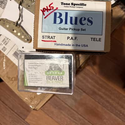 HSS Set - Tone Specific 1965 Blues Strat Neck & Middle, and Beaver custom wound humbucker image 1