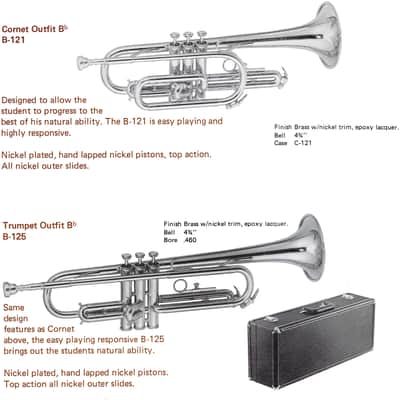Blessing B-123 Cornet - Lacquered brass/silver image 13