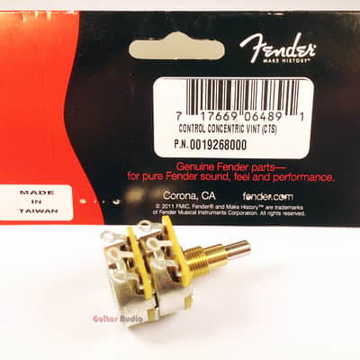 Genuine Fender 250k/500k Control Concentric Stacked Pot for '62 Jazz Bass image 4