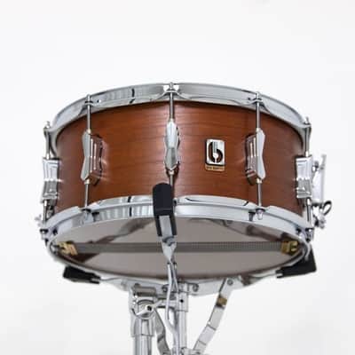 British Drum Co. BS-14-65-SN Big Softy Series Cherry and Balsa Snare. 6.5" x 14" image 2