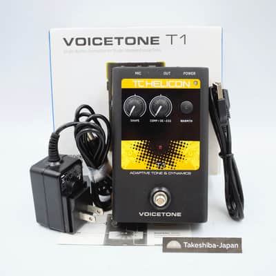 TC HELICON VoiceTone T1 ボーカルエフェクター Amazon.com: TC Helicon VOICETONE T1 Single-Button Stompbox for