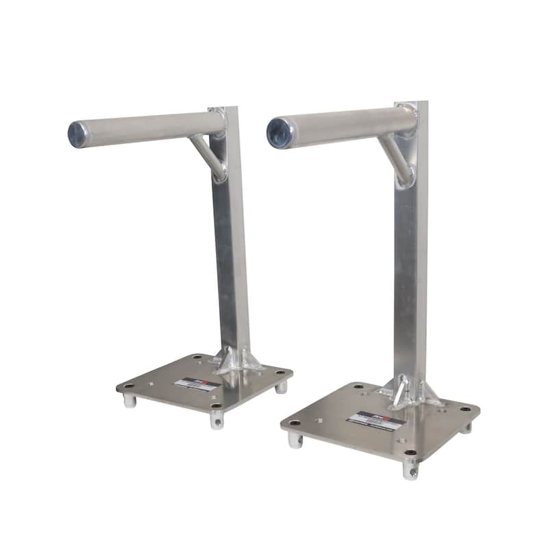 Pro X Set of 2 Inverted Lighting Mount Top Plates with 24"H and 16"L, 2" OD Arm image 1