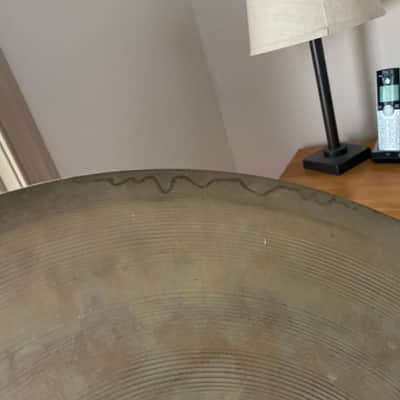 Unstamped Vintage 20" Zildjian ride (Assumed to be vintage Avedis) image 3