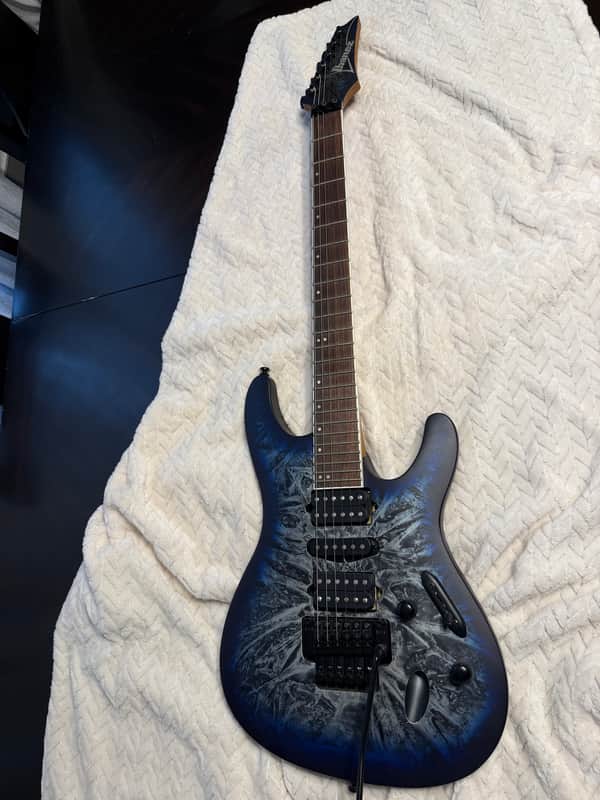 Ibanez S770-CZM Standard 2024 - Present - Cosmic Blue Frozen Matte image 1