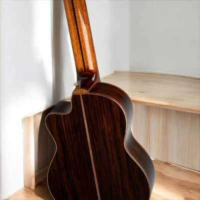 Ortega RCE158RW-8 Performer Series 8-String Classical Guitar â€“ Nylon Strings, Solid European Spruce, gloss finish Indonesian Rosewood, gloss finish, Cutaway, w/ Pickup image 10