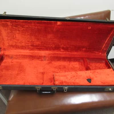 Fender Stratocaster/Telecaster Vintage guitar case LEFT HANDED Early 70's - Black Tolex image 4
