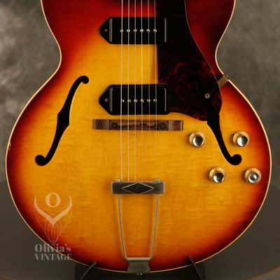 1962 Gibson ES-125 TDC Sunburst w/flame maple top image 1