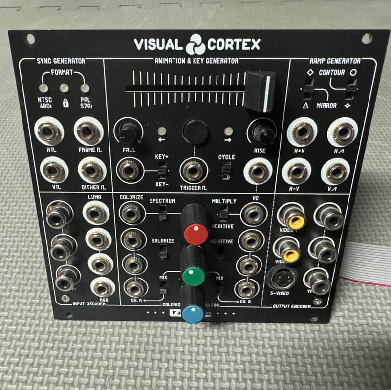 LZX Industries Visual Cortex Eurorack Synthesizer Module 2010s - Black image 1