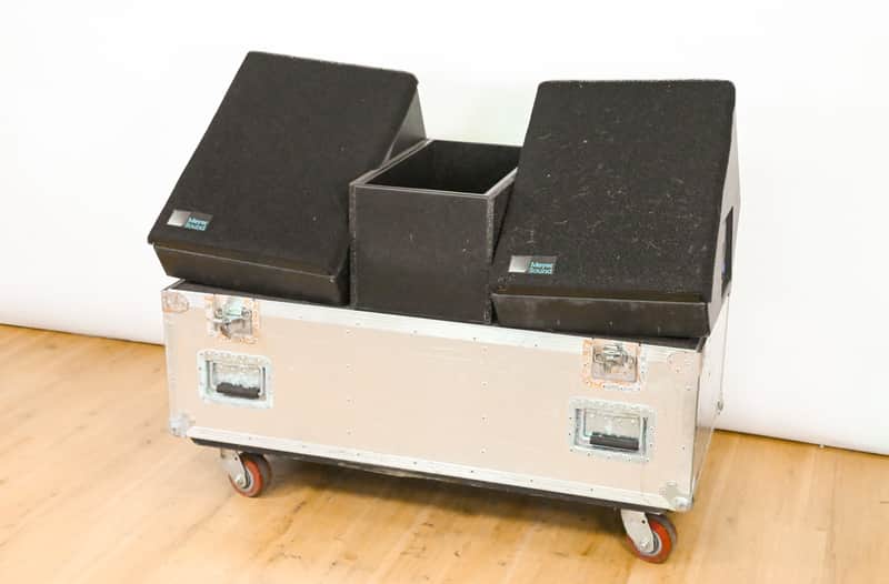 Meyer Sound Meyer Sound UM-1P 12" Powered Stage Monitor Speaker (PAIR) w/ Road Case