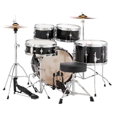 Pearl RSJ465CC31 RoadShow JUNIOR Series 5-Piece Kit W/ Hardware & Cymbals-#708 Grindstone Sparkle image 2