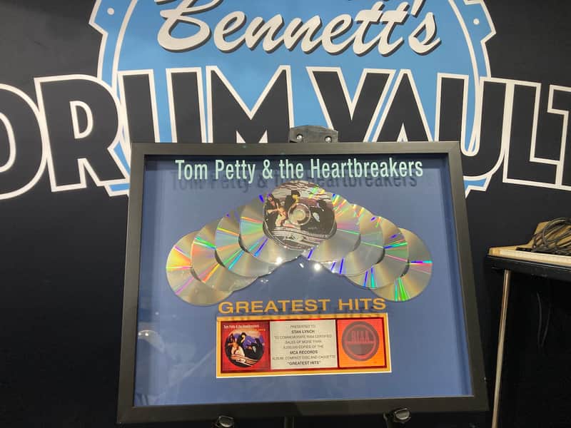 Stan Lynch Tom Petty and The Heartbreakers, RIAA, Greatest Hits, NINE MILLION RECORDS SOLD!! (#30) image 1