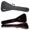 1973 Gibson Flying V Case Vintage Original Hard Case Black Exterior / Purple Interior OHSC Rare 1974 1975 1976