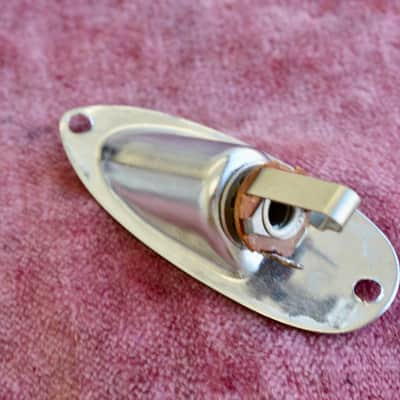 Vintage 1960's Fender Stratocaster Output Jackcup Jack Pre-CBS Strat 1964 image 3