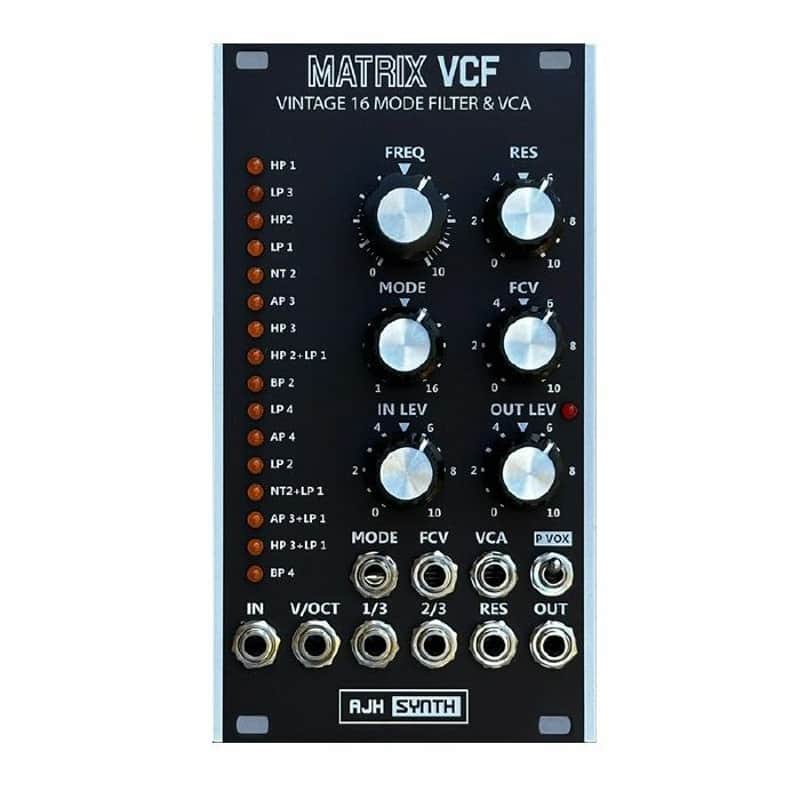 AJH Synth AJH Matrix VCF 16 Mode Filter & VCA Module (blac…
