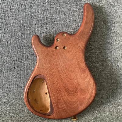 Natural Solid Wood P/J Bass Body for DIY Build image 7