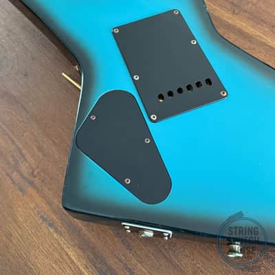 Aria Pro II, Explorer Guitar, ZZ Deluxe, Blue Black Burst, MIJ