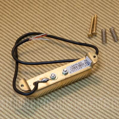 PU-LSA70N-G Artec Alnico Gold Lipstick Guitar Pickup Neck w/Screws image 2