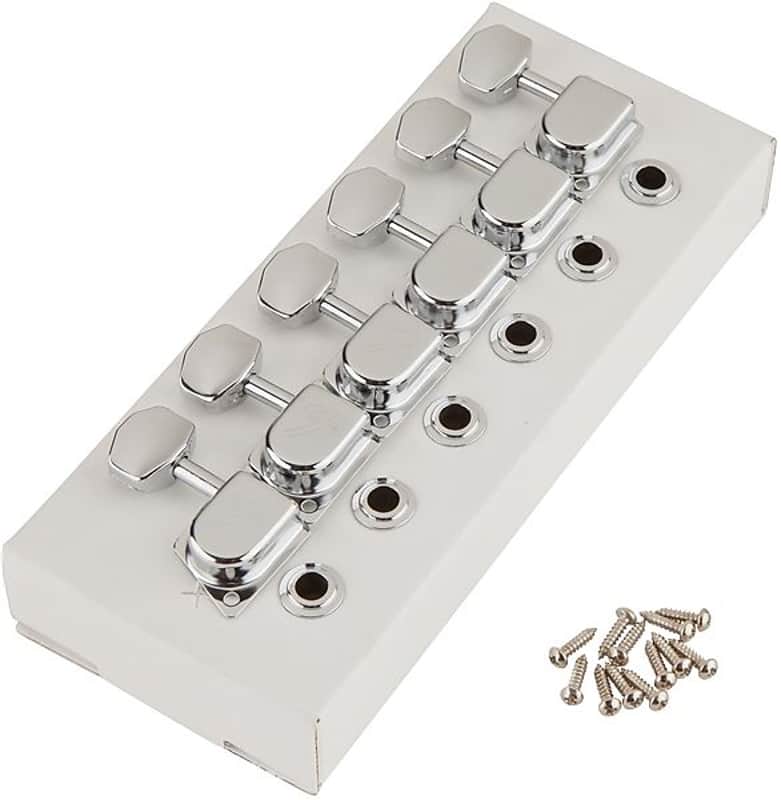 Fender 099-0822-102 '70s Stratocaster/Telecaster "F" Tuning Heads Left-Handed (6) image 1
