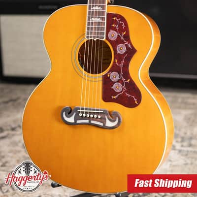 Epiphone J-200 Studio Acoustic/Electric Guitar - Antique Natural image 1