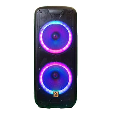MR DJ LETS PARTY+ Dual 12" 4000W Battery Powered Bluetooth Speaker Microphone Party Speaker imagen 3