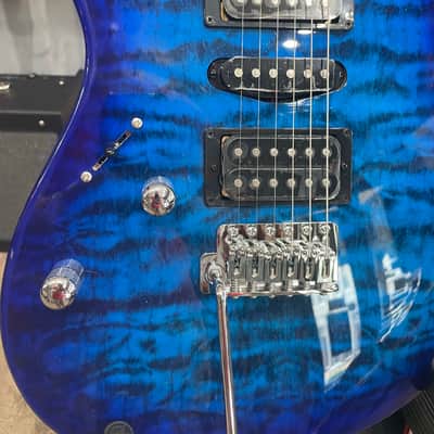 Ibanez GRX70QAL-TBB Gio Left-Handed 2019 - Present - Transparent Blue Burst image 3