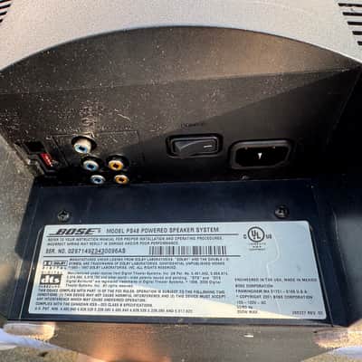 Bose Lifestyle PS48 Black Powered Subwoofer System Base Unit Home Theater Bass image 6