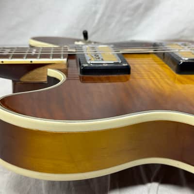 Harmony USA H-64 h64 Meteor Semi-Hollowbody Guitar with Case - repaired headstock image 22