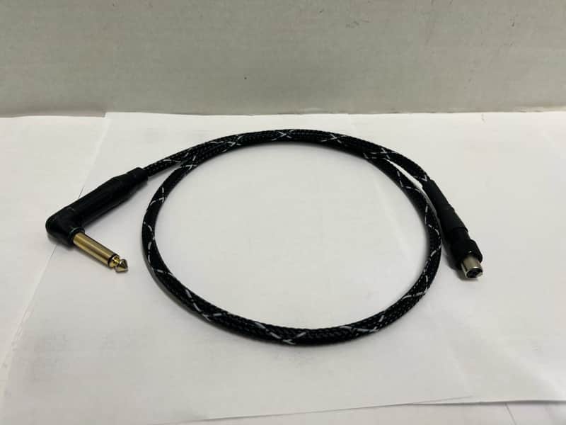 REAN Amphenol WA307 WA304 Gold-plated Right Angle TS to Mini TA4F-Female 4-Pin to 1/4" Male Belt Pack Bodypack Premium threaded locking Guitar Instrument Transmitter Braided Cable for Shure Line 6 G50 G55 G90 Relay AKG BLX1 Glx-d GLXD1 Wireless image 1
