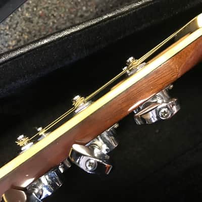 Yamaha FG-345 acoustic dreadnought guitar 1970s made in Taiwan with vintage hard case image 15